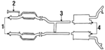 FOAZ5E212A - Exhaust: Catalytic Converter for FORD Image