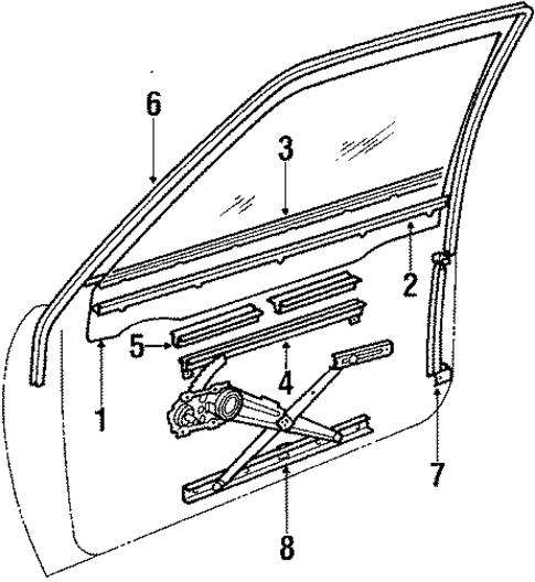 Front Door for 1985 Chevrolet Sprint #2