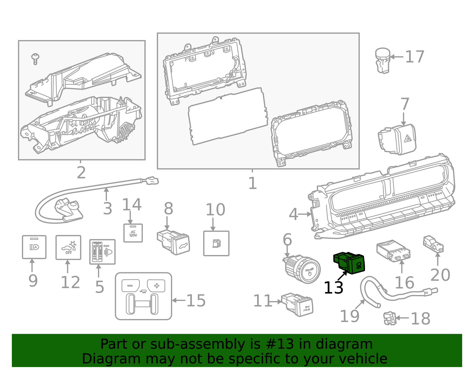 84721-60030 - 2024 Toyota Land Cruiser - Switch | Toyota Parts