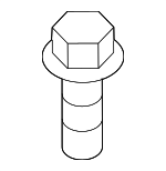 6507045AA - Body: Bumper Cover Upper Bolt for Chrysler: 200, Aspen, Pacifica, Sebring | Dodge: Avenger, Caliber, Dakota, Ram 1500, Ram 2500, Ram 3500, Viper | Fiat: 500 | Jeep: Cherokee, Compass | Ram: 1500, 1500 Classic, 2500, 3500, Dakota Image