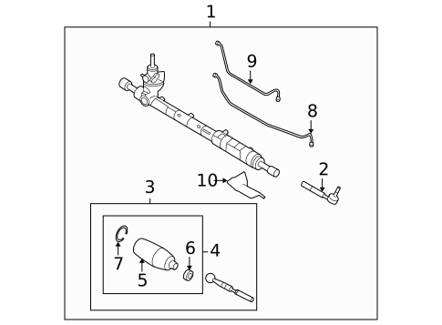 Steering Gear & Linkage for 2006 Lincoln Zephyr #0