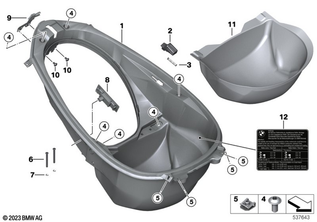 46638527050 - Frame and Mounting Parts: Operating Lever -  for BMW-Motorrad Image