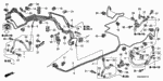 46330SNAA00 - Chassis: PIPE C, BRAKE for Honda Image