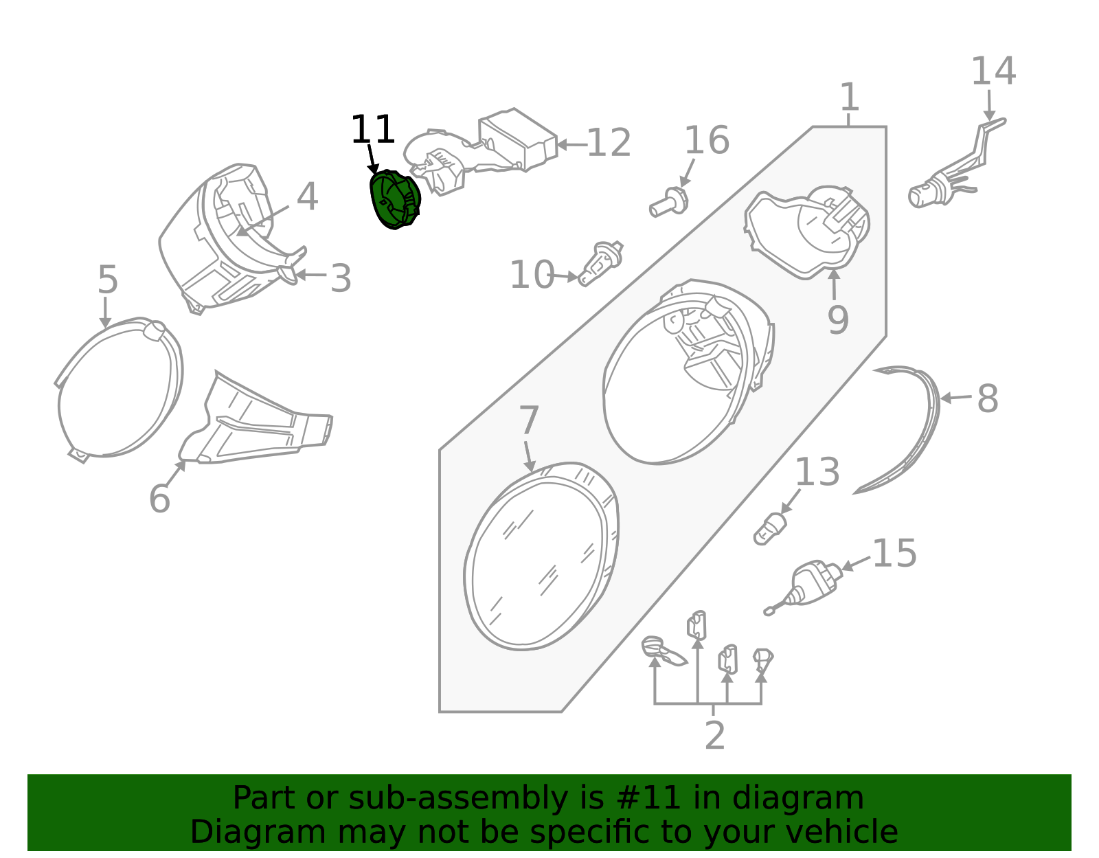 1C0-941-621 - High-Quality Headlamp Bulb Retainer for 2004-2005 ...