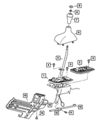 52105582AA - Transfer Case Model 241 [DHE, DHG, DHH]: Transfer Case Shifter Plate for Mopar Image