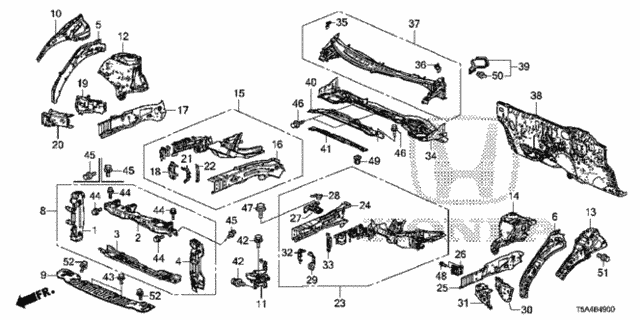 Front Bulkhead - Dashboard for 2016 Honda Fit #0