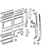 68009152AA - Body Sheet Metal Except Doors: Body Side Panel for Mopar Image