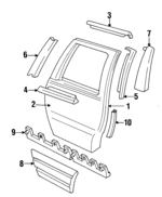 10224321 - Body: Door Shell for Oldsmobile: Custom Cruiser Image