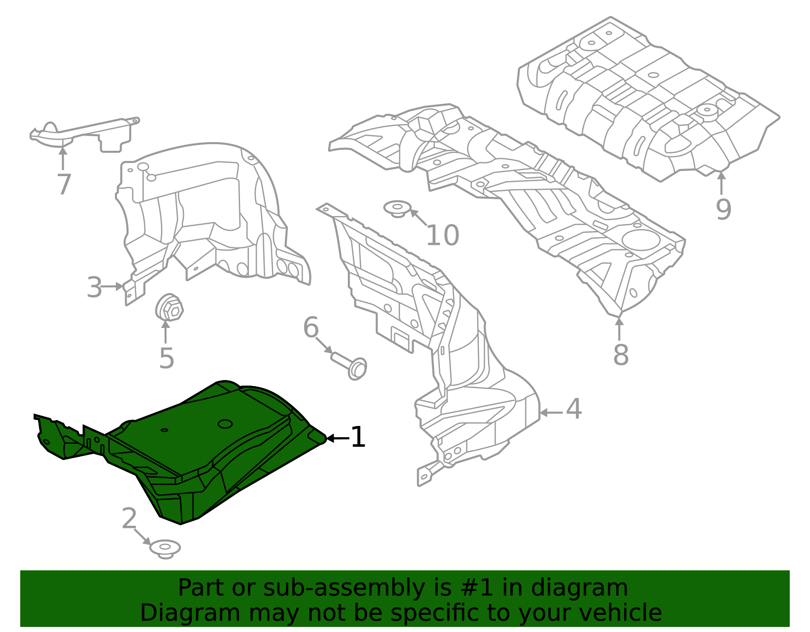 Hyundai - 84114-JI000 - Center Insulator - 2023-2025 Genesis ...