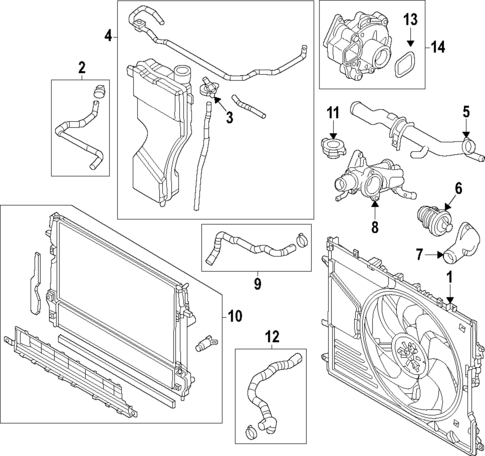 Radiator & Components for 2023 Mazda CX-50 #1