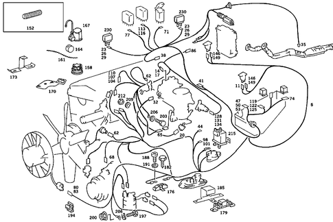 Engine Cable Harness for 1991 Mercedes-Benz 190E #1