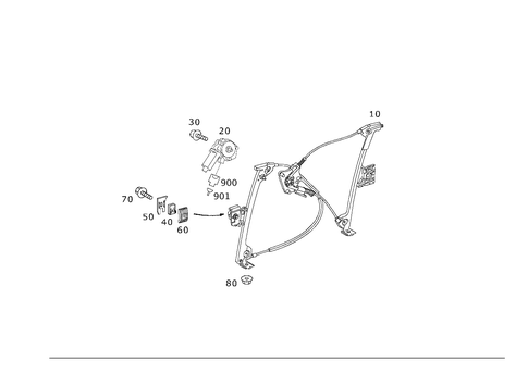 Window Regulator for 1999 Mercedes-Benz SL600 #0