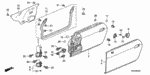 72143SR2010 - Body/Air Conditioning: RUBBER, DOOR WEDGE for Honda Image