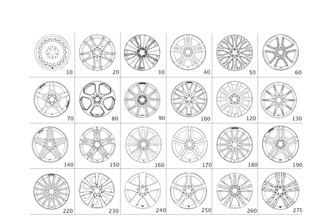 1764010200 - Wheels and Accessories: Spoke Wheel for Mercedes-Benz: CLA250 Image
