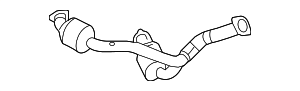 19418941 - Exhaust: Three-Way Catalytic Converter Kit with Exhaust Manifold Pipe for GM Image
