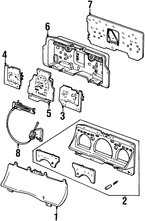 Cluster & Switches for 1996 Mercury Grand Marquis #0