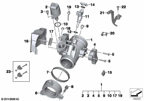Throttle Valve and Actuator for 2012 BMW-Motorrad R 1200 RT #0