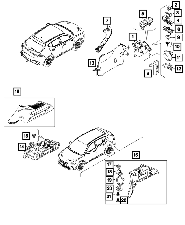 7MS65LXHAA - : Access Hole Plug, Left for Mopar Image
