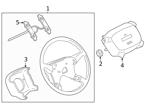 Horn for 2003 GMC Savana 3500 #2