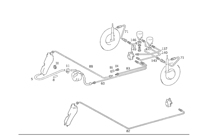 1149970482 - Springs, Suspension and Hydraulics: Hose for Mercedes-Benz Image image