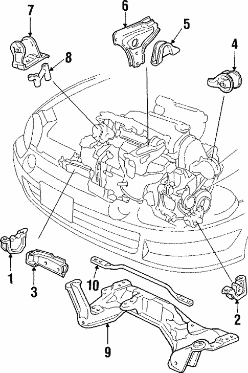JHONDA様 03 04 Kawasaki Ninja ZX6 ZX 636 Motor Engine Cylinder Head