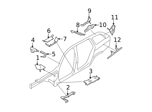 Inner Components for 2009 BMW 328i #1