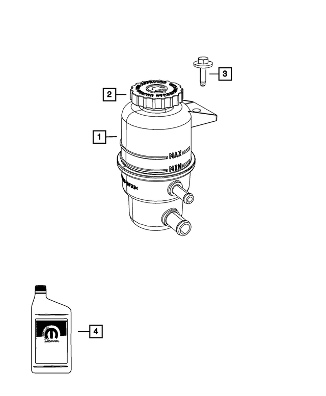 5181859AA - : Power Steering Reservoir Cap for Mopar Image