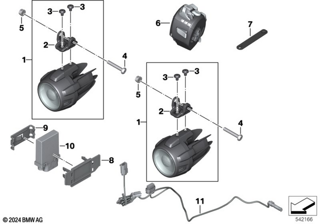 61318414991 - : Combination Switch Left - Lin Bus for BMW-Motorrad Image
