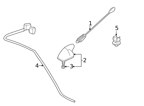 Antenna & Radio for 2005 Land Rover Freelander #0