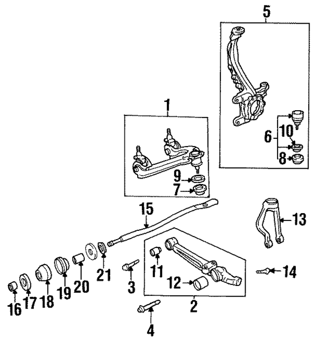 51381SX0013 - : Radius Rod Rear Bushing for Acura Image