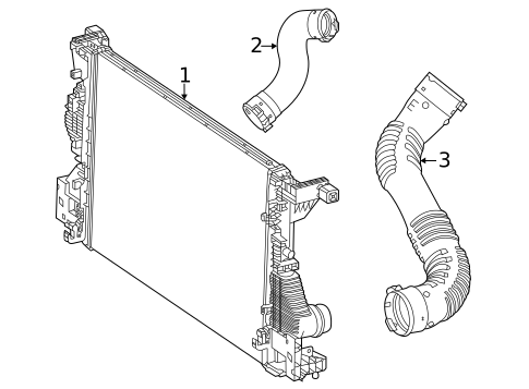 Intercooler for 2021 Mercedes-Benz GLA250 #0