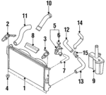 F32Z8548CA - : By-Pass Hose T-Connector for Ford Image