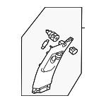 84161T20A01ZB - Body: Upper Center Pillar Trim for Acura Image