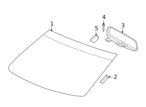 Glass, Windows & Related Components for 2013 Dodge Grand Caravan #0