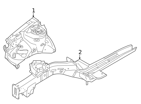 Structural Components & Rails for 2011 Kia Forte #0