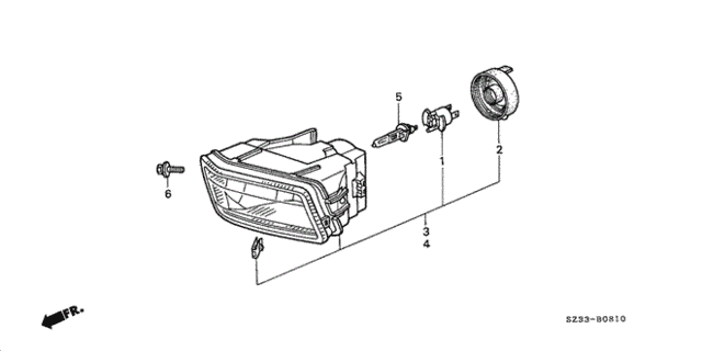 Foglight for 2002 Acura RL #0