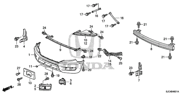 Front Bumper (2) for 2011 Honda Ridgeline #0