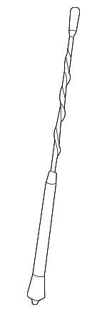 65209308115 - Electrical: Antenna Mast for BMW: 228i, 228i xDrive, 230i, 230i xDrive, M2, M235i, M235i xDrive, M240i, M240i xDrive Image