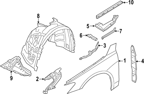 Fender & Components for 2025 Audi RS7 Sportback #0