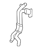 LR108587 - Electrical: Reservoir Hose for Land Rover: Range Rover, Range Rover Sport Image