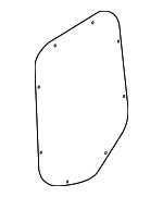 9077471900 - : Trim, Rear-End Door for Mercedes-Benz Image
