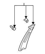 76914ZK001 - : Upper Center Pillar Trim for Nissan: Maxima Image