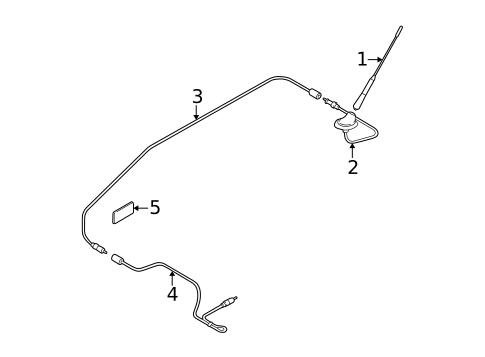 Antenna & Radio for 2003 Mazda Protege5 #0