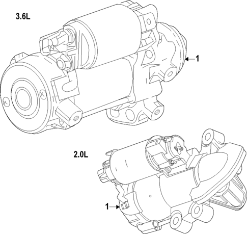 Starter for 2018 Cadillac XT5 #1