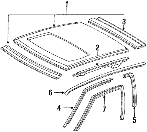 Roof for 1990 Acura Integra #0