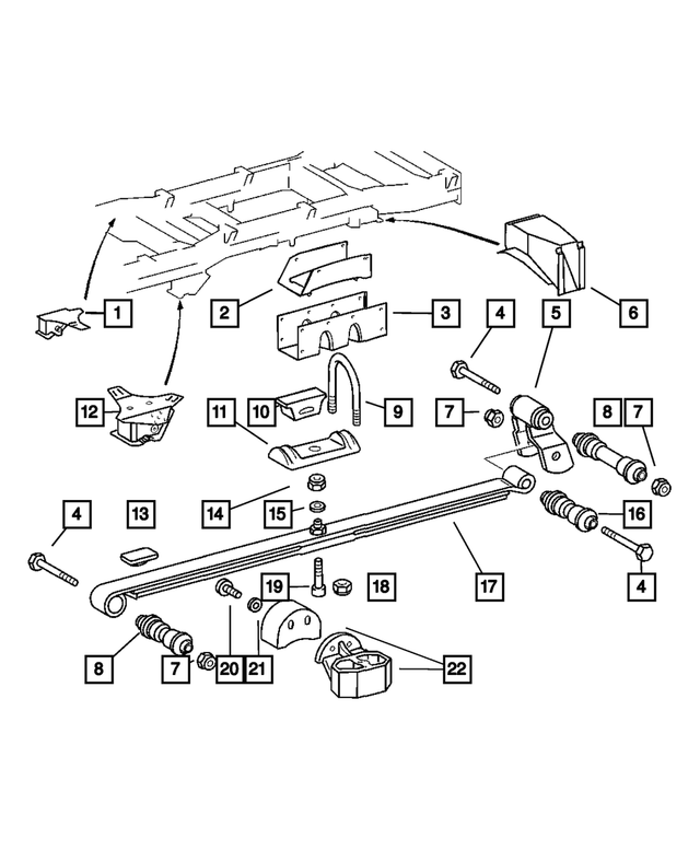 5097678AB - Rear Suspension: Bolt for Mopar Image