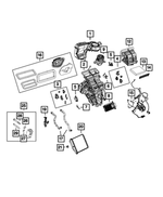 68266736AA - : A/c And Heater Housing for Mopar Image