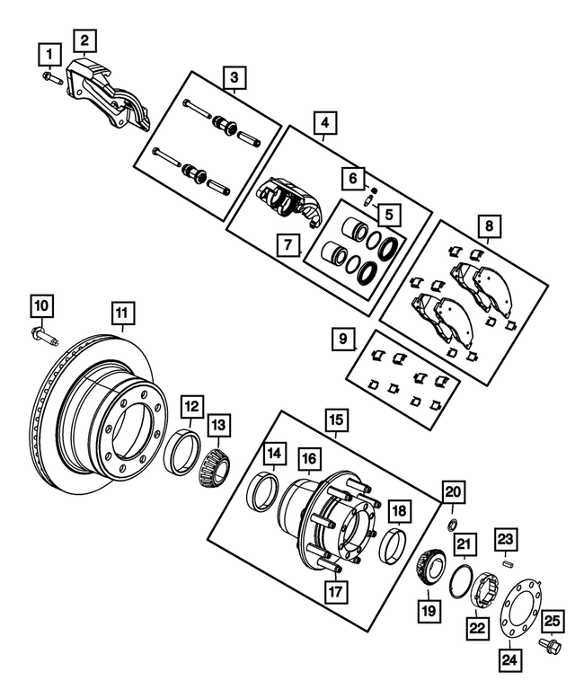 68451230AA - Brakes: Disc Brake Caliper Adapter for Mopar Image image