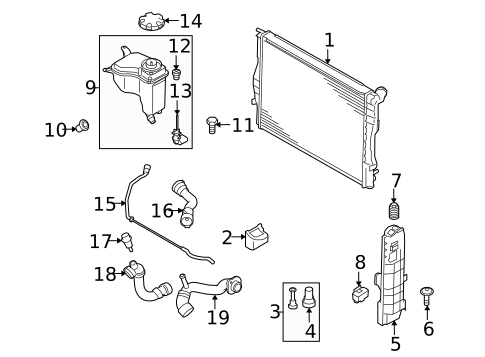 Radiator & Components for 2006 BMW 325i #0