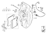 34356789080 - : Brake Pad Wear Sensor, Front Left for BMW Image